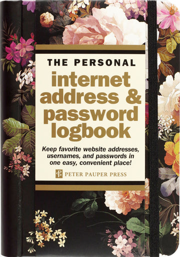 INTERNET LOG BOOK MIDNIGHT FLORAL SM
