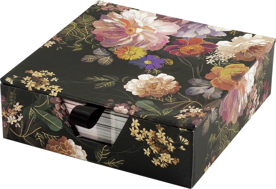 DESK NOTES MIDNIGHT FLORAL