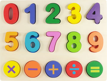 NUMBERS KIDS WOODEN PUZZLE