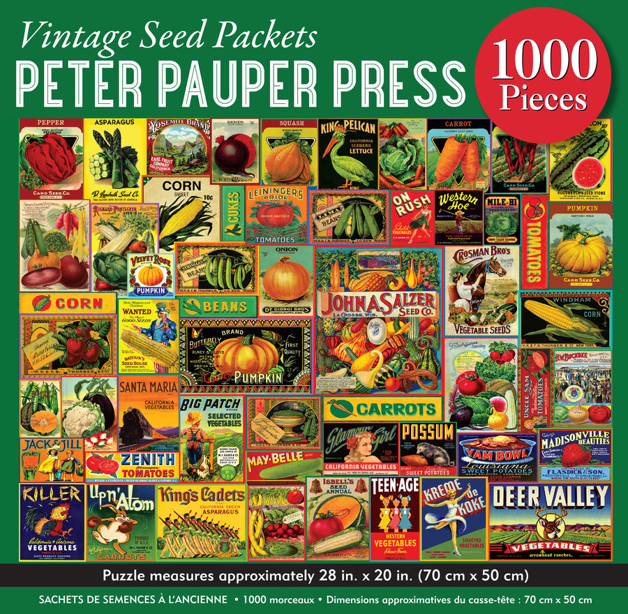 PUZZLE - VINTAGE SEED PACKETS