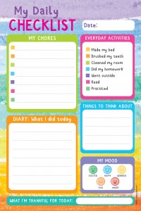 KIDS DAILY CHECKLIST PAD