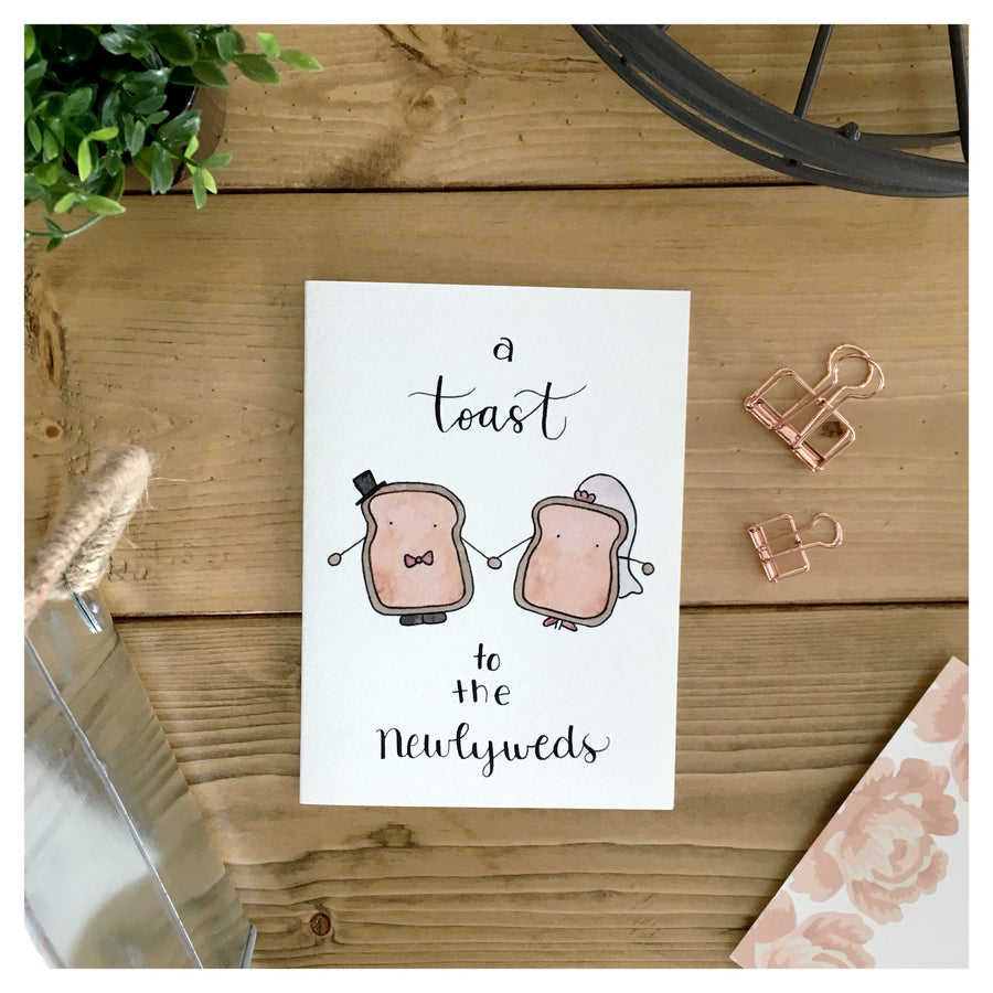 A TOAST TO THE NEWLYWEDS CARD
