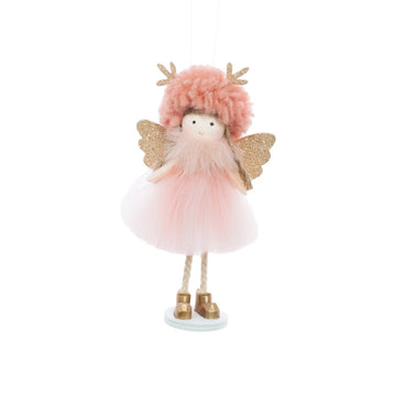 PINK STANDING CHERUB ANGEL