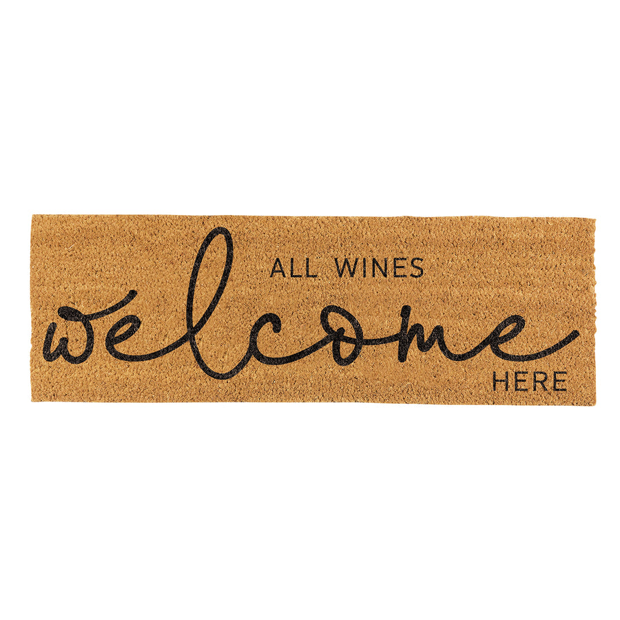 ALL WINES WELCOME DOORMAT