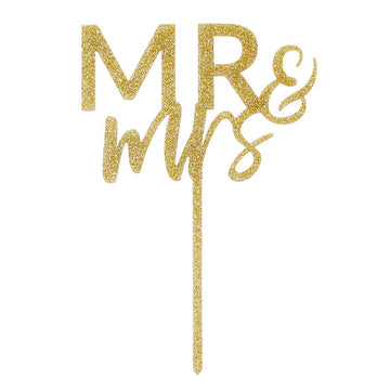 CAKE TOPPER - MR & MRS