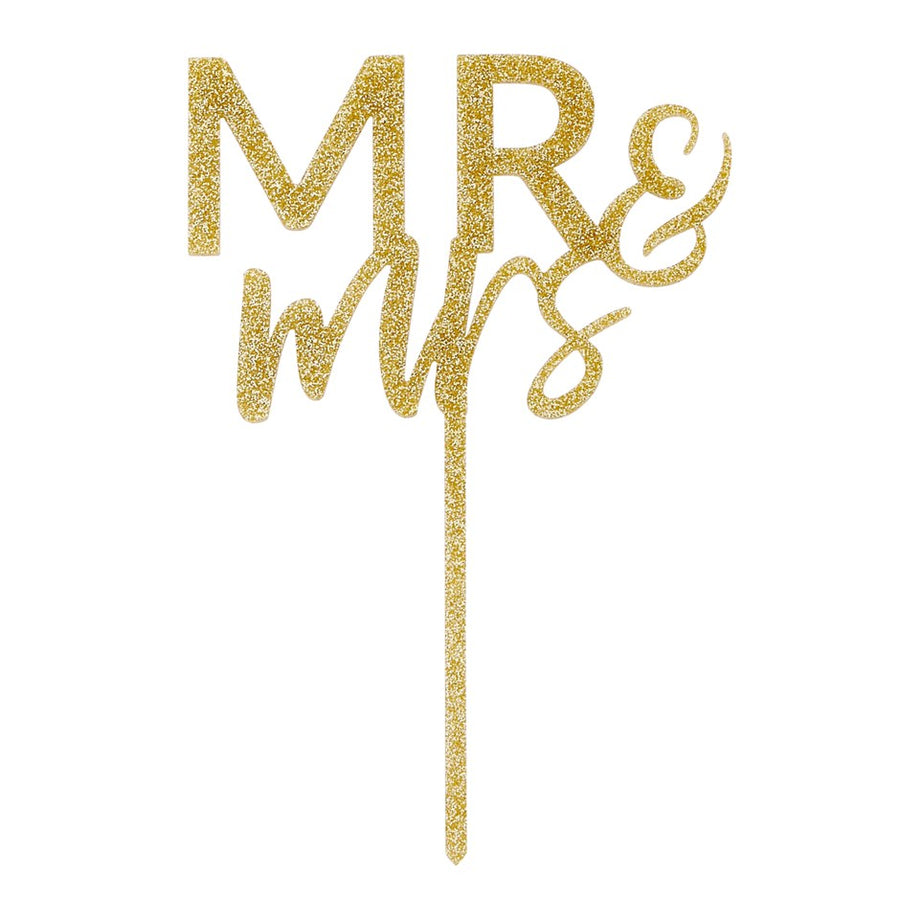 CAKE TOPPER - MR & MRS