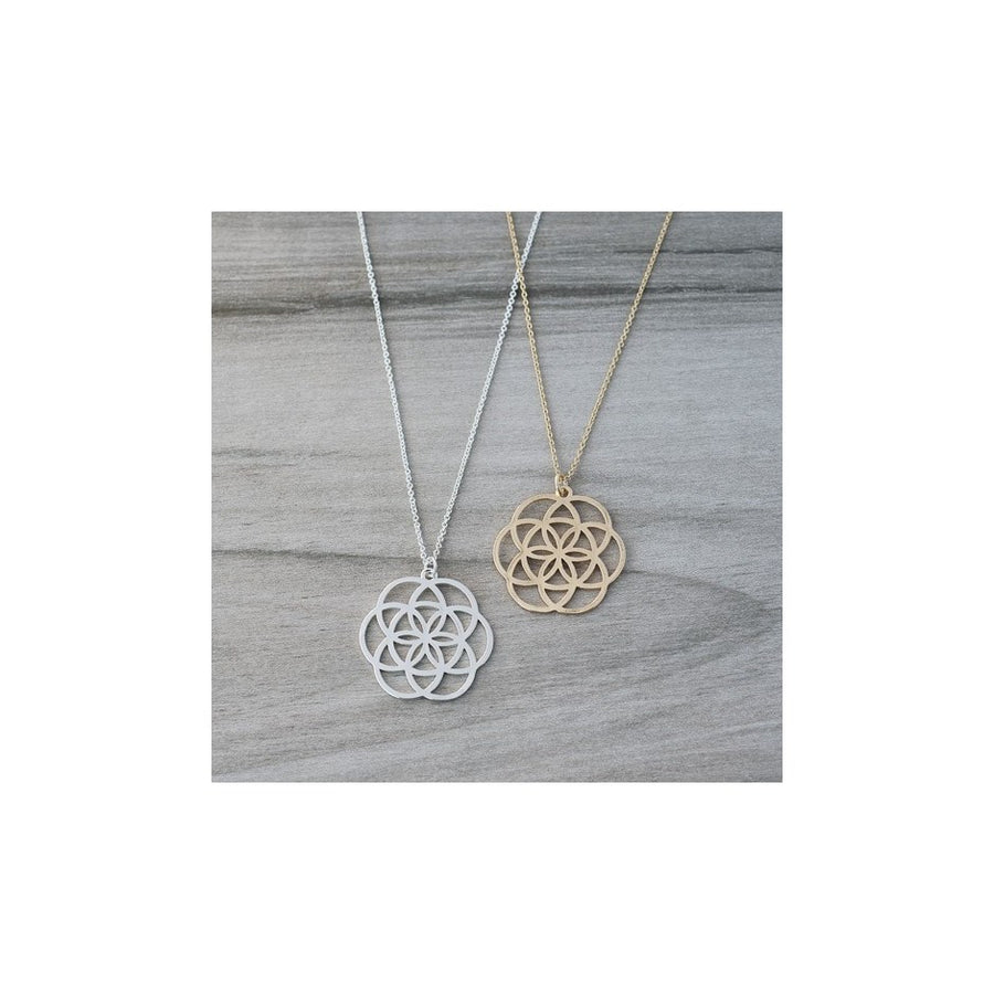 GEO STAR NECKLACE - SILVER
