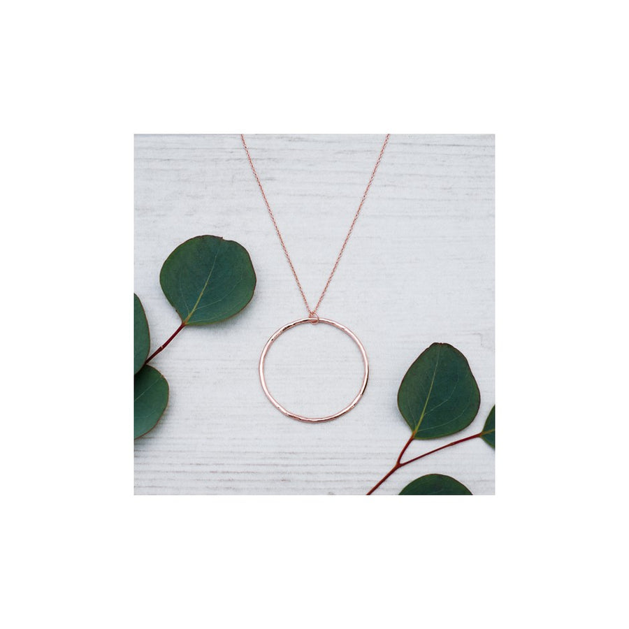 ROUND PENDANT - ROSE GOLD