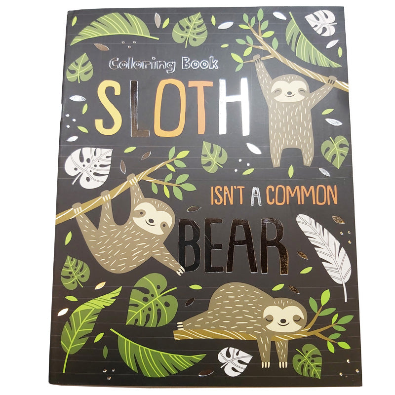 FOIL COVER COLOR BOOK - SLOTH
