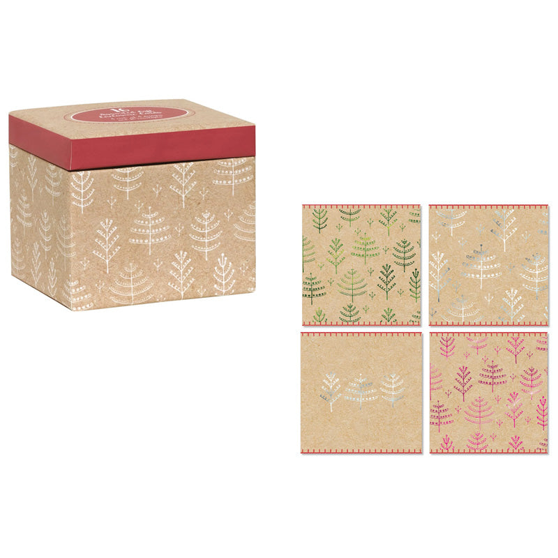 FESTIVE TREES ENCLOSURE CARD SET