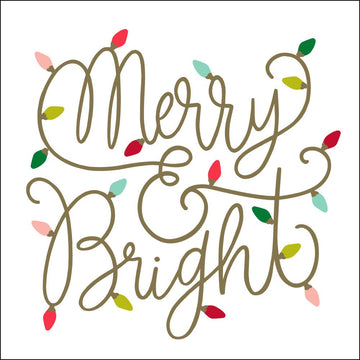 QUIP NAPKIN MERRY AND BRIGHT