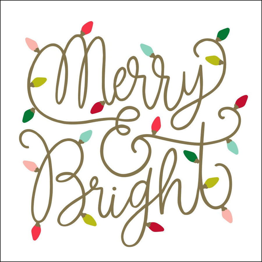 QUIP NAPKIN MERRY AND BRIGHT