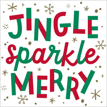 QUIP NAPKIN JINGLE SPARKLE MERRY