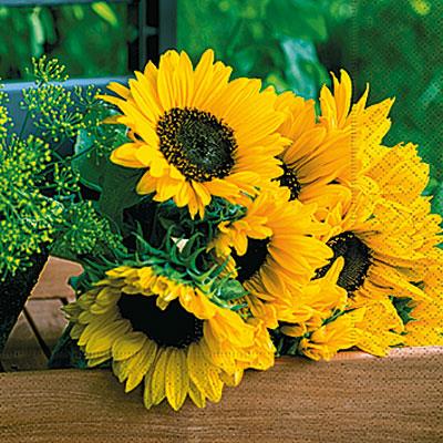 LUNCHEON NAPKIN - MAGNIFICENT SUNFLOWERS