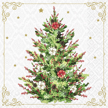 COCKTAIL NAPKIN - CHRISTMAS TREE