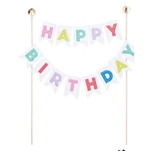 GARLAND CAKE TOPPER